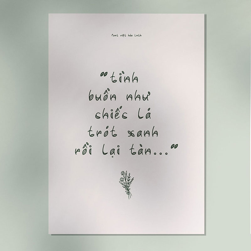 Font LNTH-Leafy font