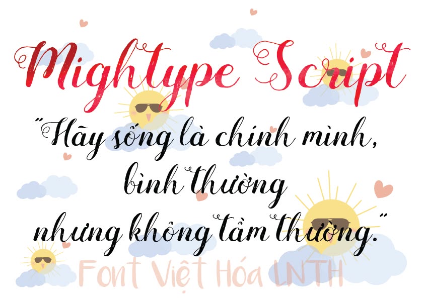 Font LNTH-Mightype Script
