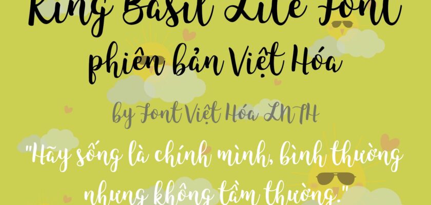 Font LNTH-King Basil Lite