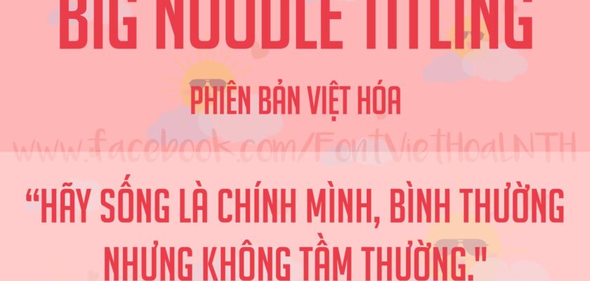Font LNTH-Big Noodle Titling