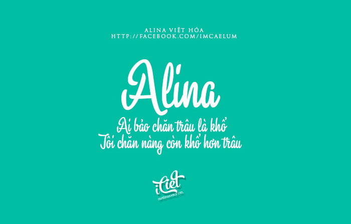 Font iCiel Alina