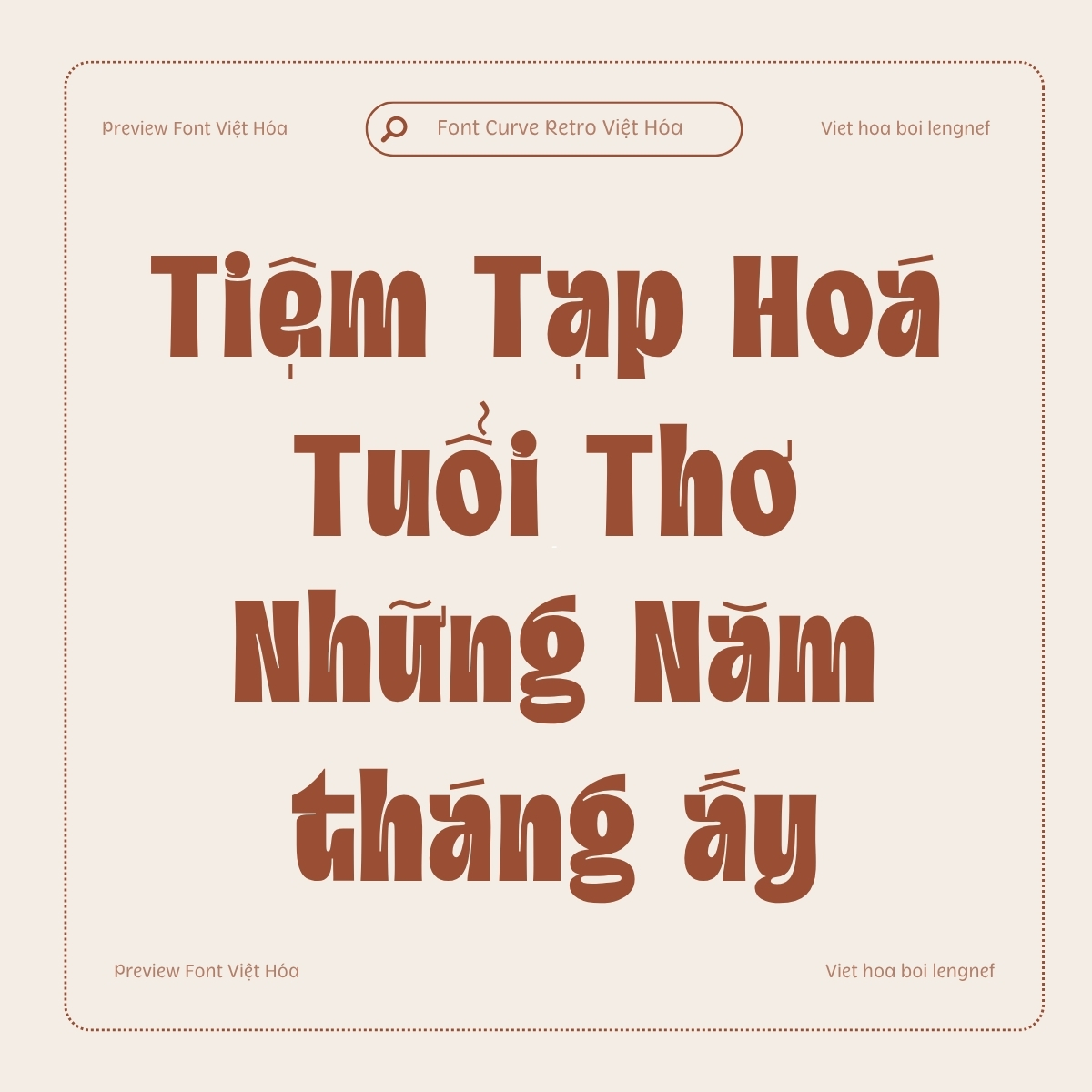 Font LF Curve Retro Việt hóa