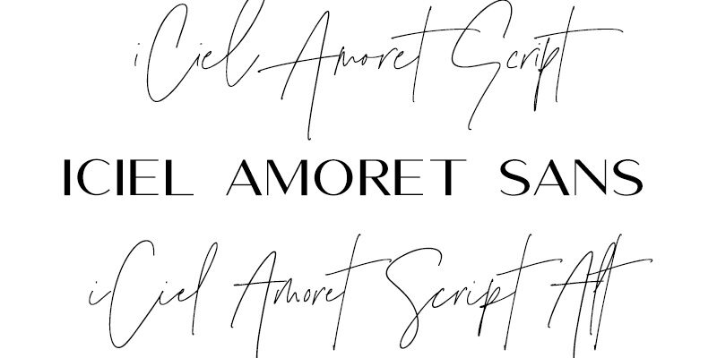 Font iCiel Amoret