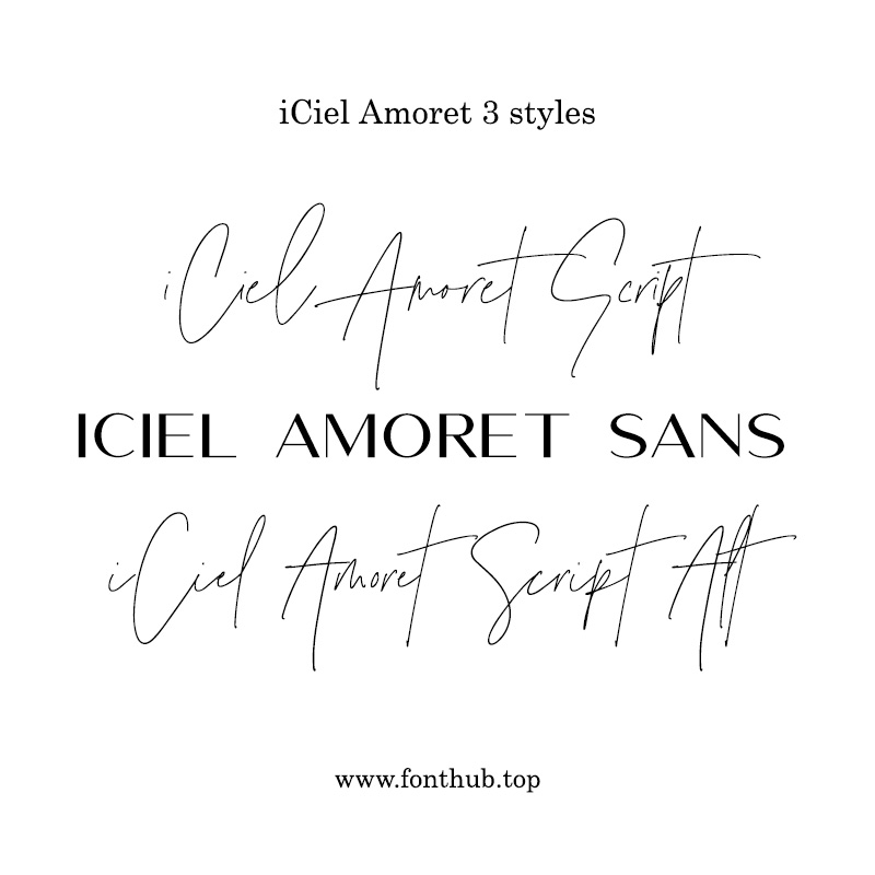 Font iCiel Amoret
