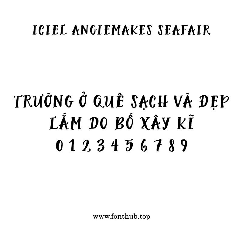 Font iCiel Angie Makes Seafair