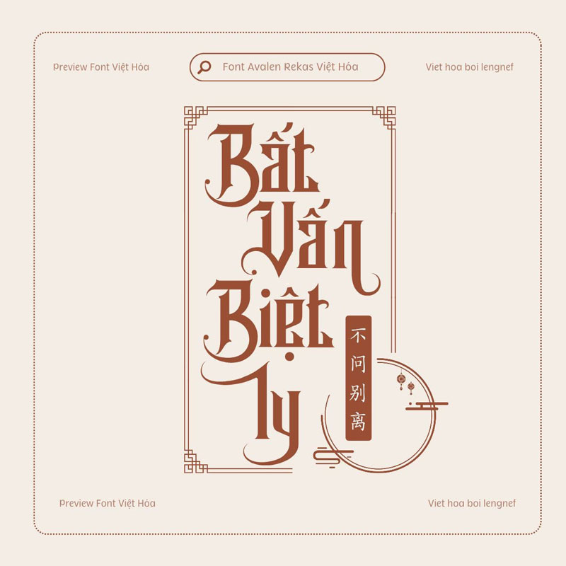 Font LF Avalen Rekas Việt hóa