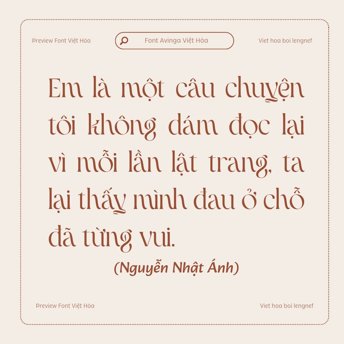 Font LF Avinga Việt hóa