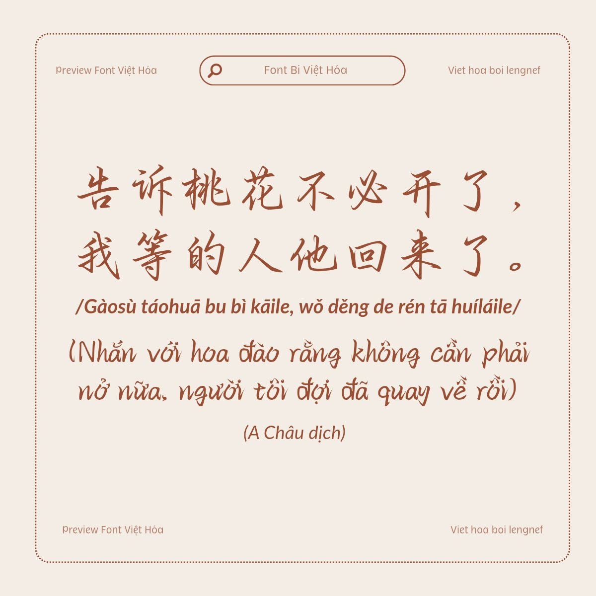 Font LF Bi Việt hóa