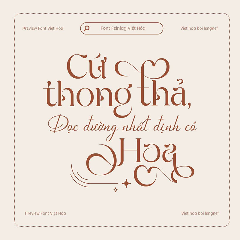 Font LF Feinlag Việt hóa