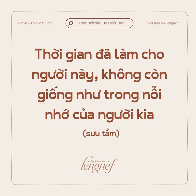 Font LF Helenita Dos Việt hóa