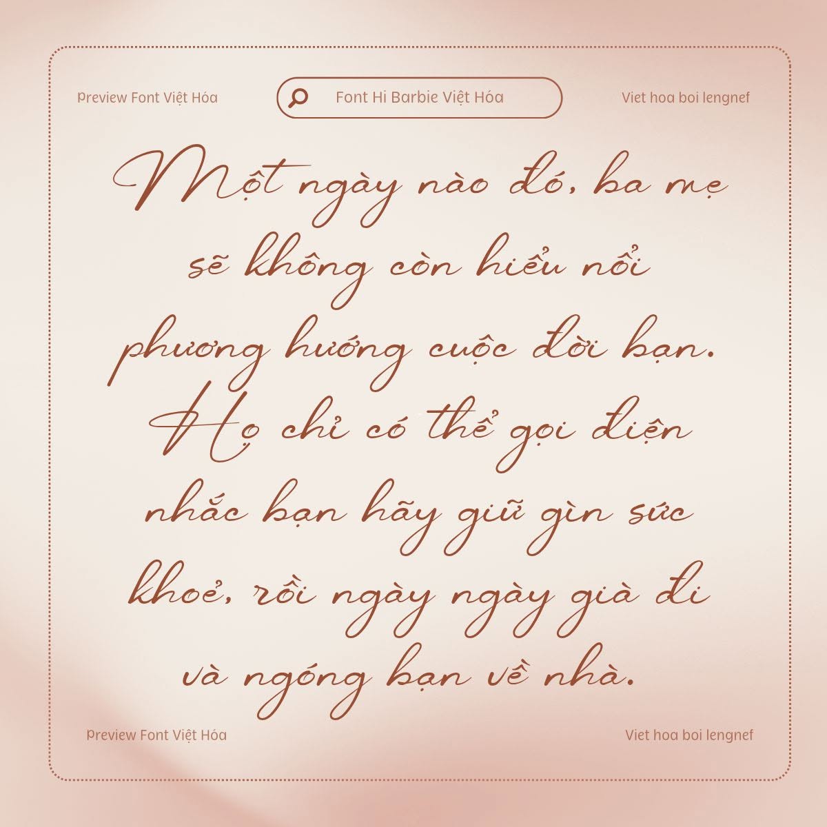 Font LF Hi Barbie Việt hóa