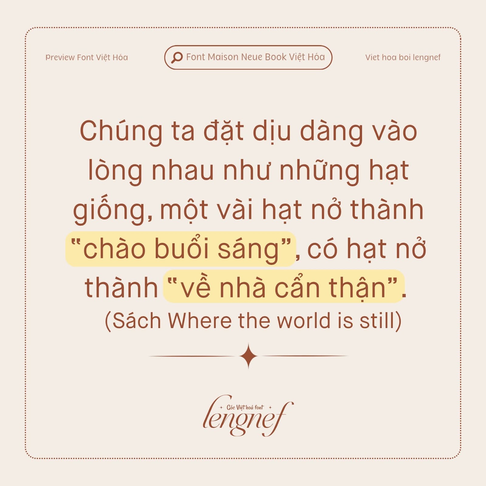 Font LF Maison Neue Book Việt hóa