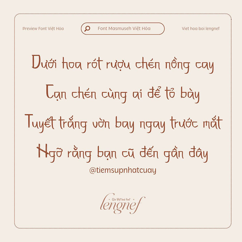 Font LF Masmuseh Việt hóa