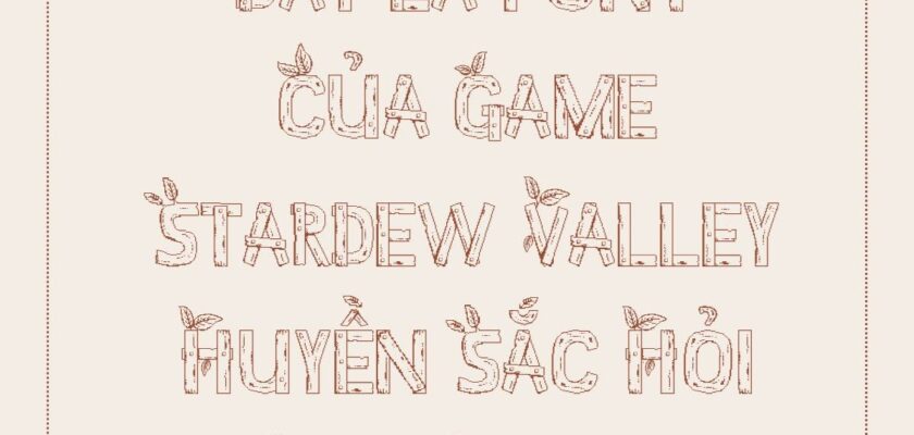 Font LF Stardew Valley Việt hóa