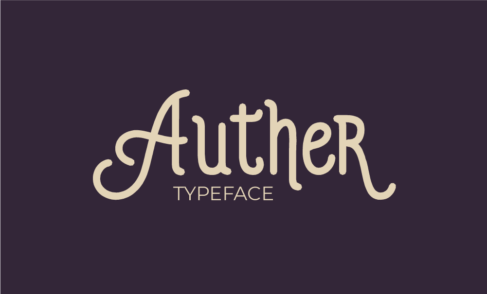 Font iCiel Auther Typeface