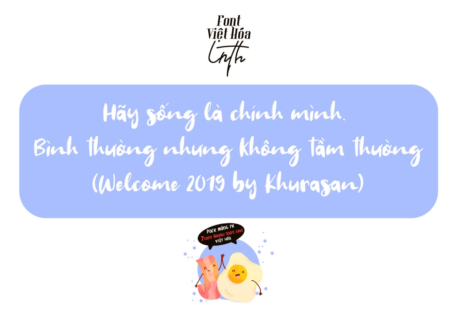 Font LNTH-Welcome 2019