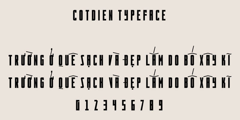 Font Cotdien Typeface (Multilingual)