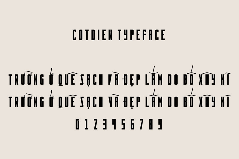 Font Cotdien Typeface (Multilingual)