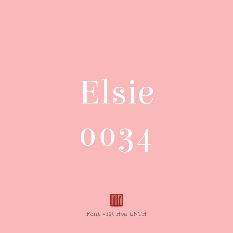 Font LNTH-Elsie