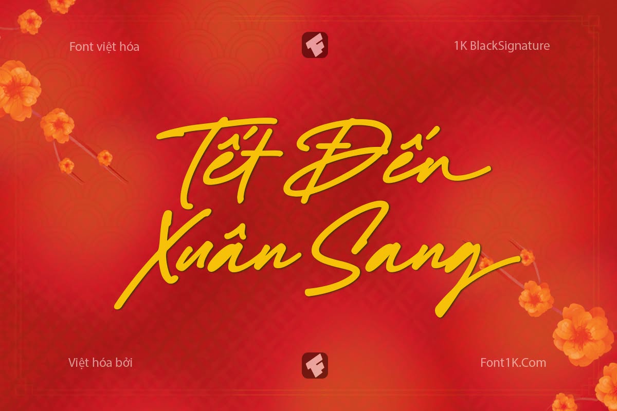 Font 1K Black Signature