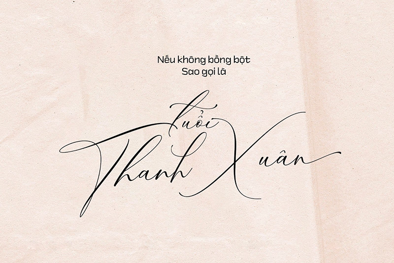 Font DFVN Boheme Floral