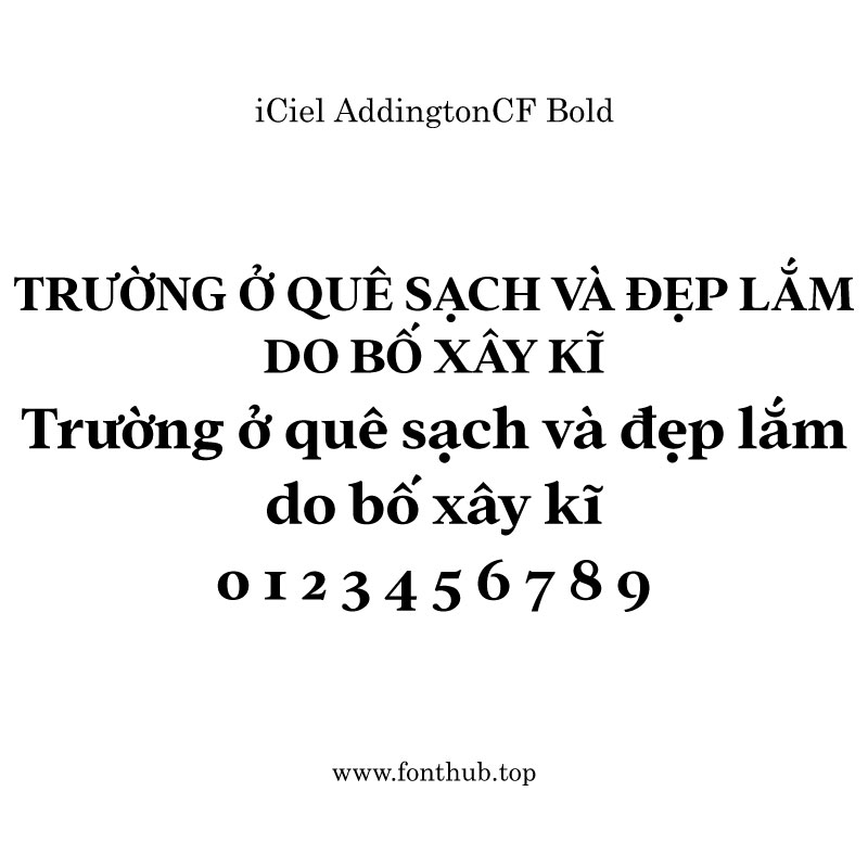 Font iCiel Addington CF