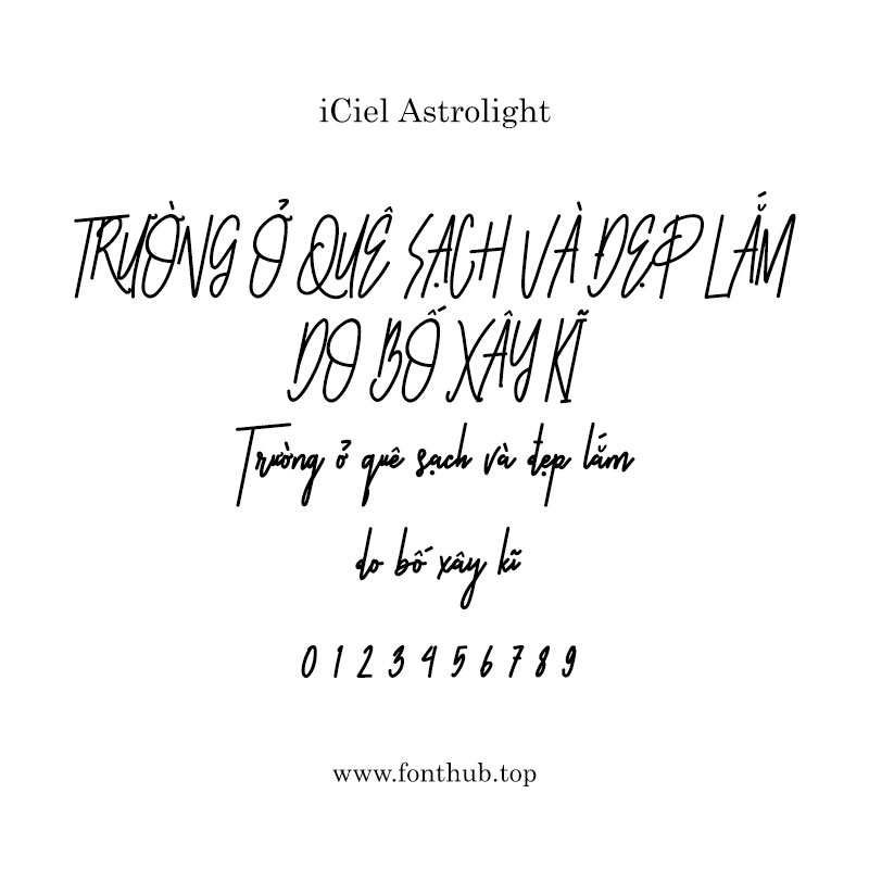 Font iCiel Astrolight Roman