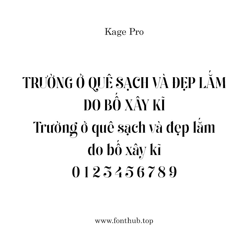 Font Kage Pro