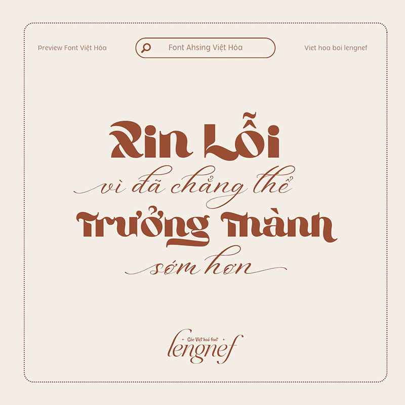 Font LF Ahsing