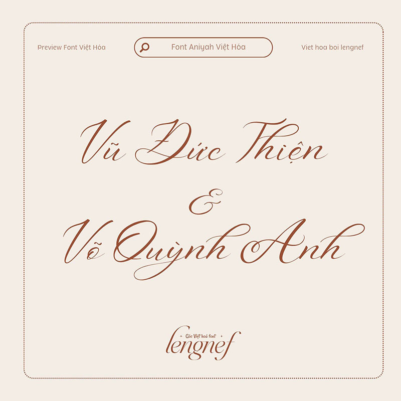 Font LF Aniyah Script