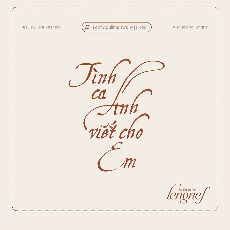 Font LF Aquiline Two