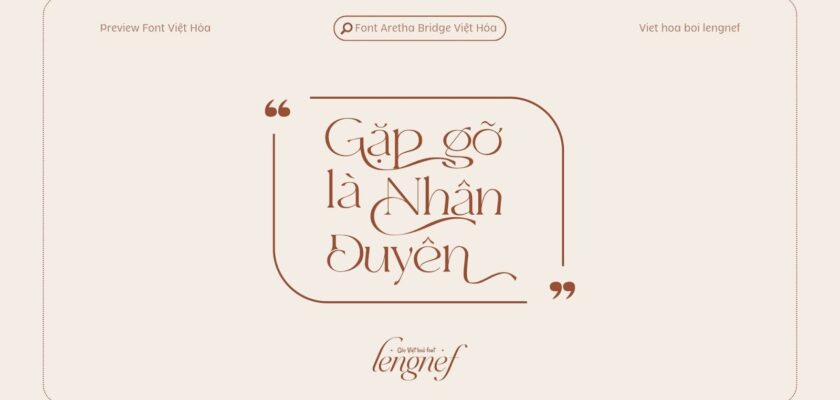 Font LF Aretha Bridge