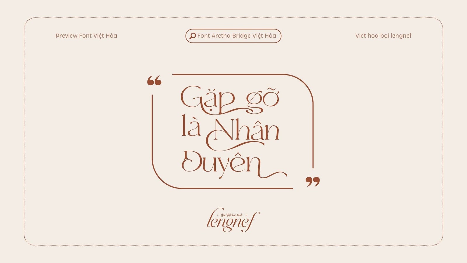 Font LF Aretha Bridge