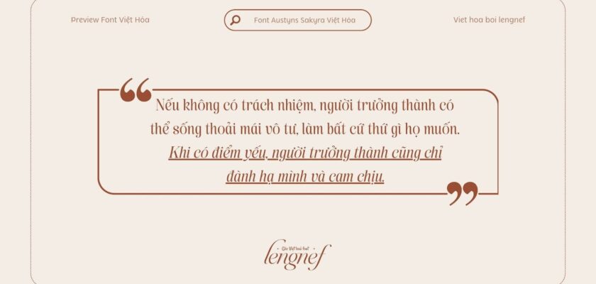 Font LF Austyns Sakyra