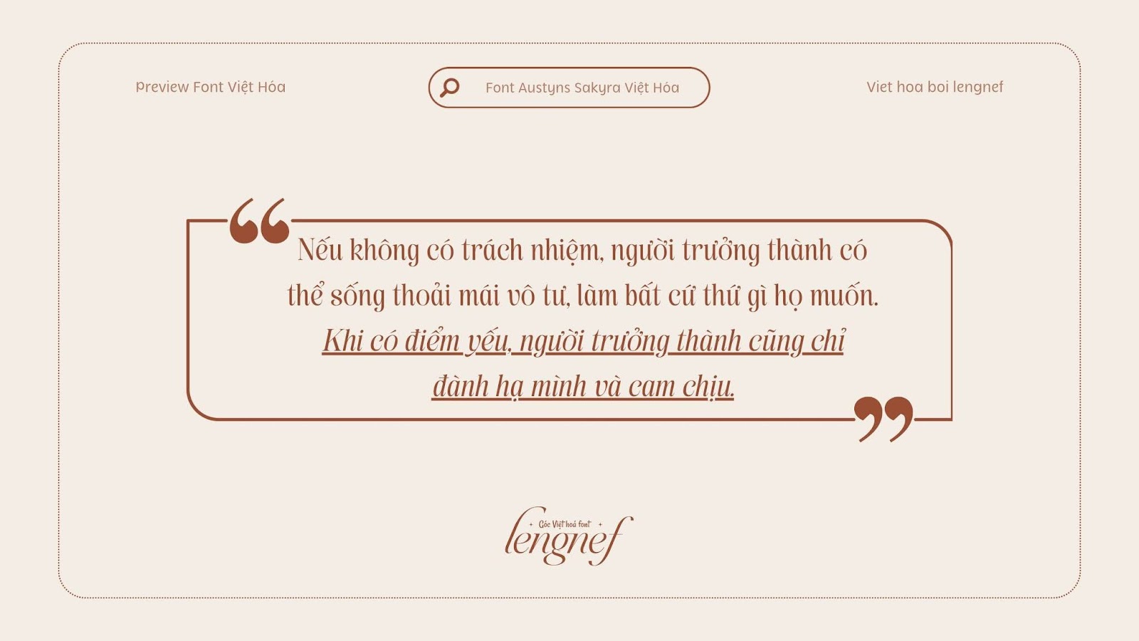 Font LF Austyns Sakyra