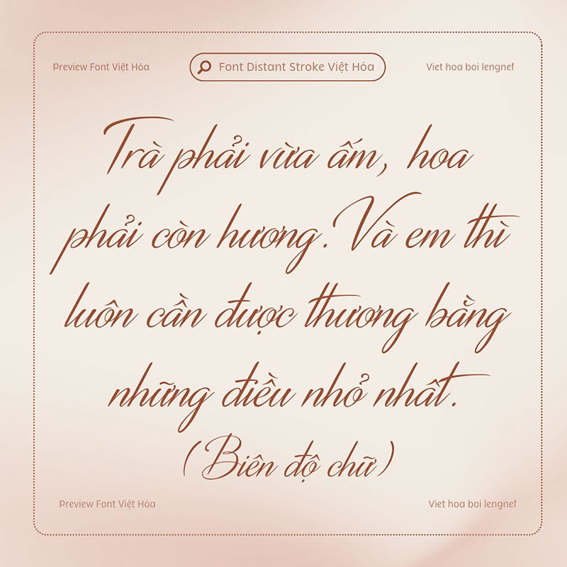 Font LF Distant Stroke