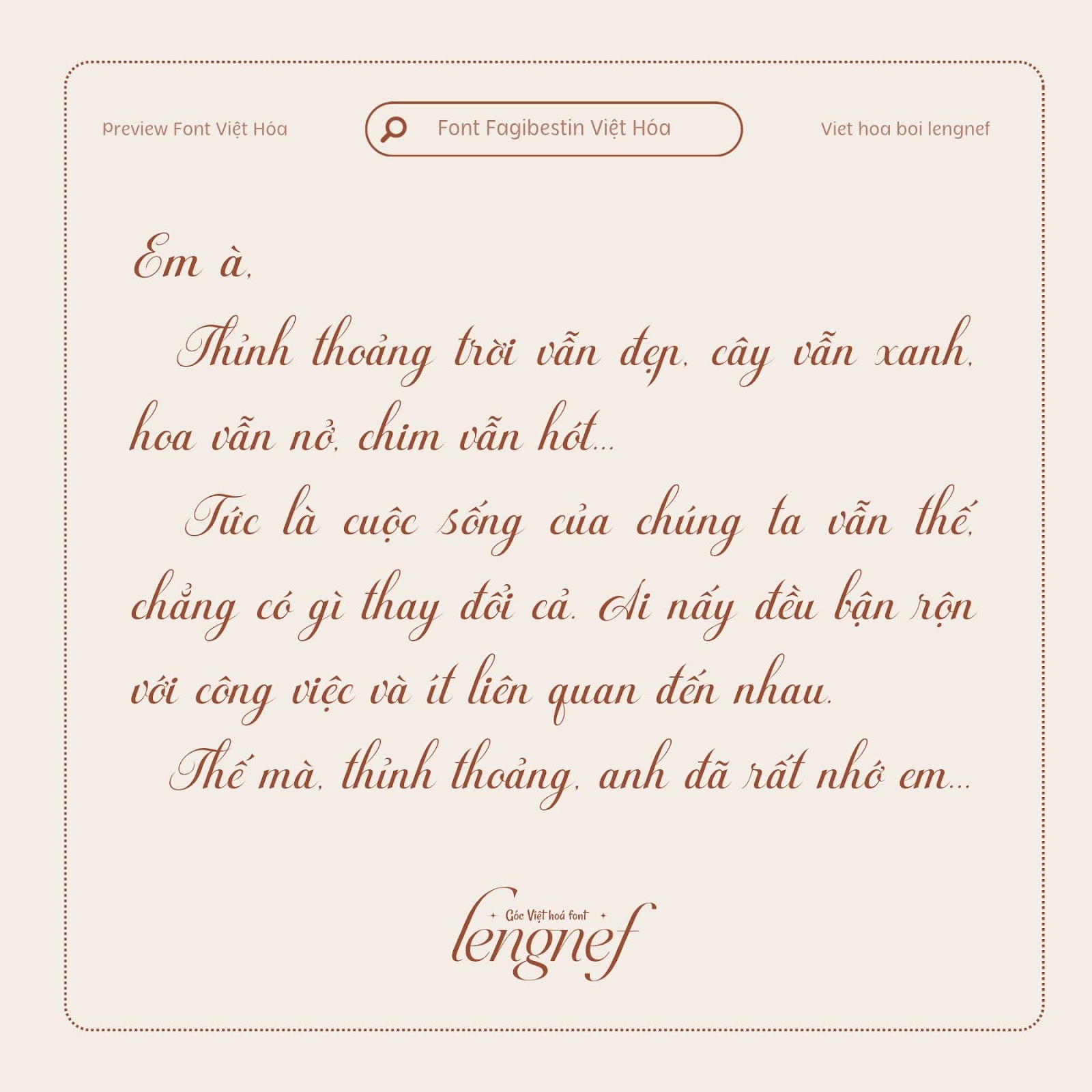 Font LF Fagibestin