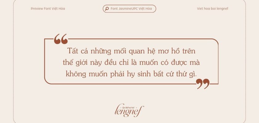Font LF JasmineUPC