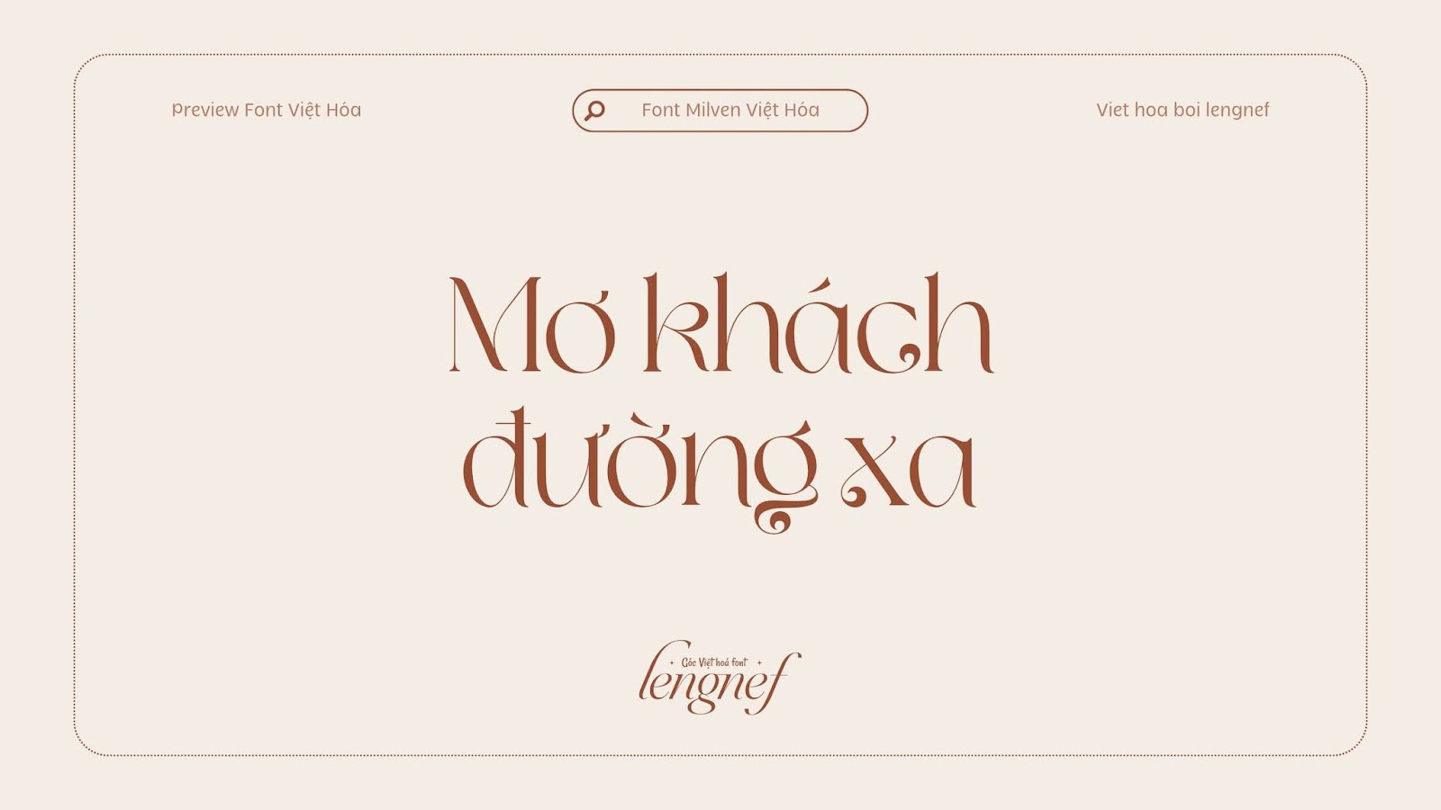 Font LF Milven
