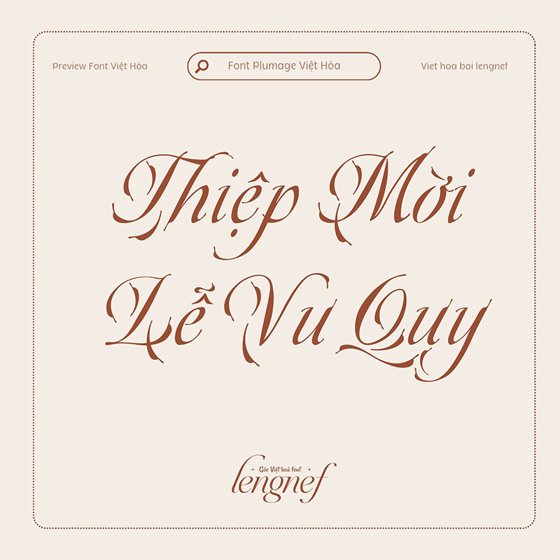 Font LF Plumage