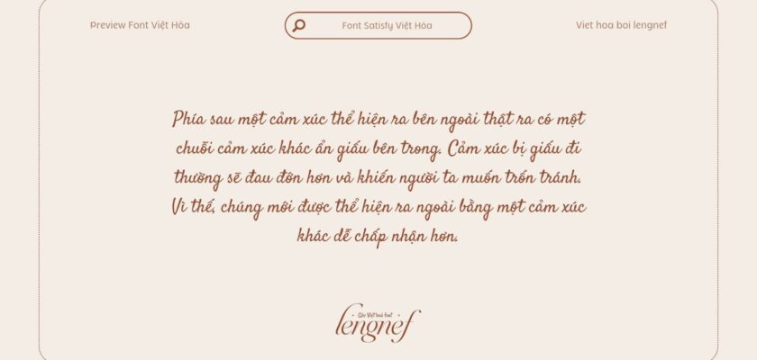 Font LF Satisfy