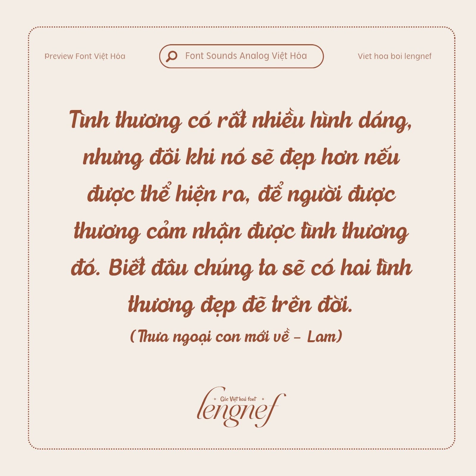 Font LF Sounds Analog