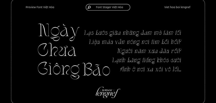 Font LF Stager