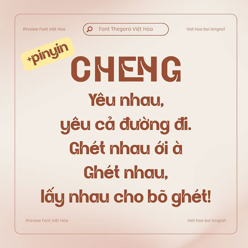 Font LF Thegora