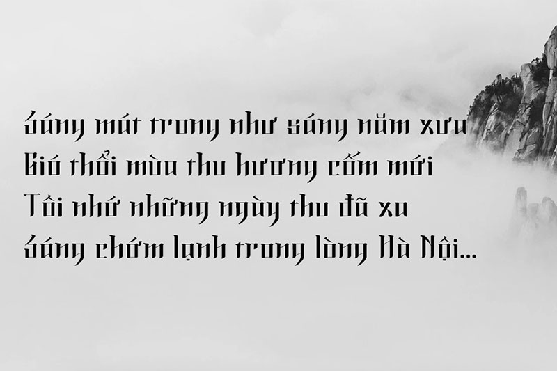 Font NVN Morning Calm