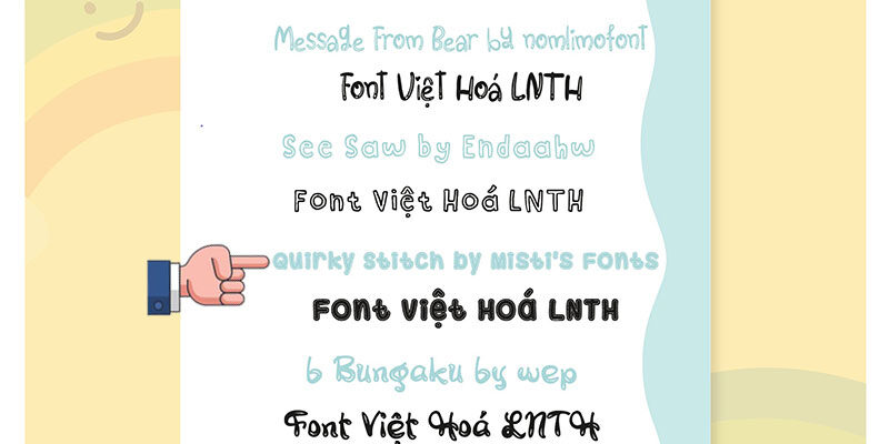 Font LNTH-Quirky Stitch