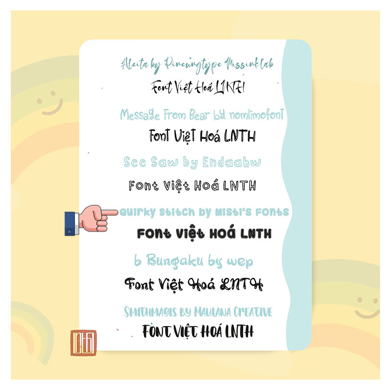 Font LNTH-Quirky Stitch