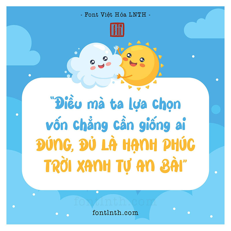 Font LNTH-Blue Cheries