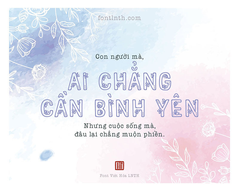 Font LNTH-Springtime Flowers