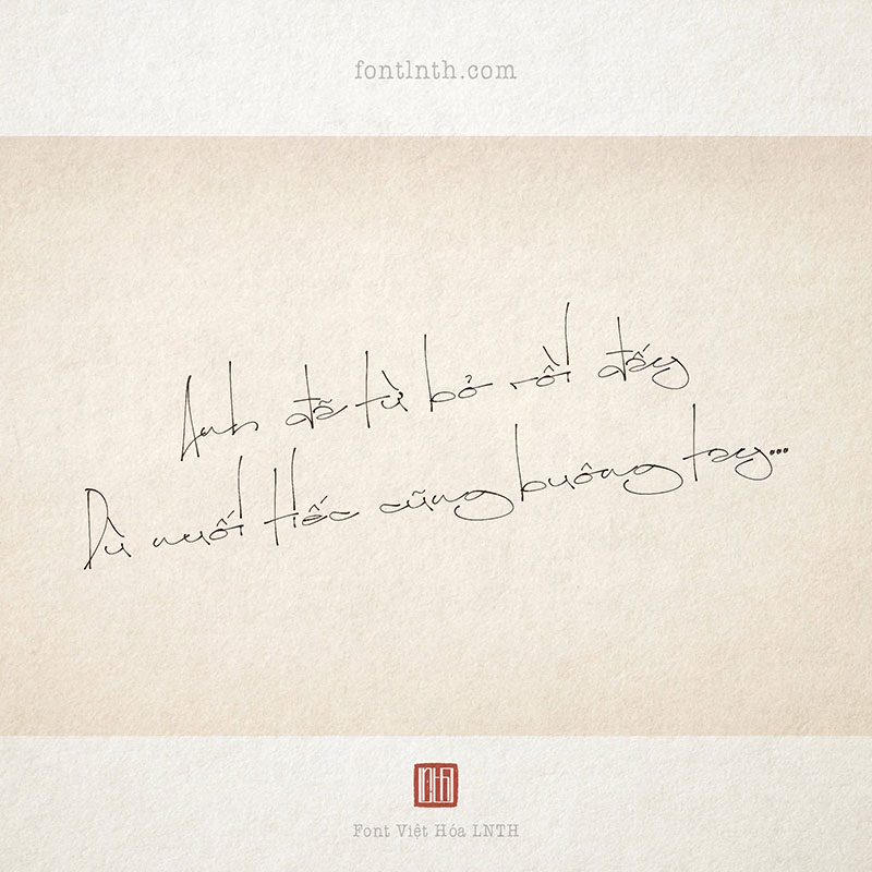 Font LNTH-Lyrics Movement